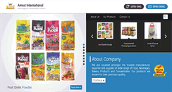 Desktop Screenshot of amrutfoodsindia.com